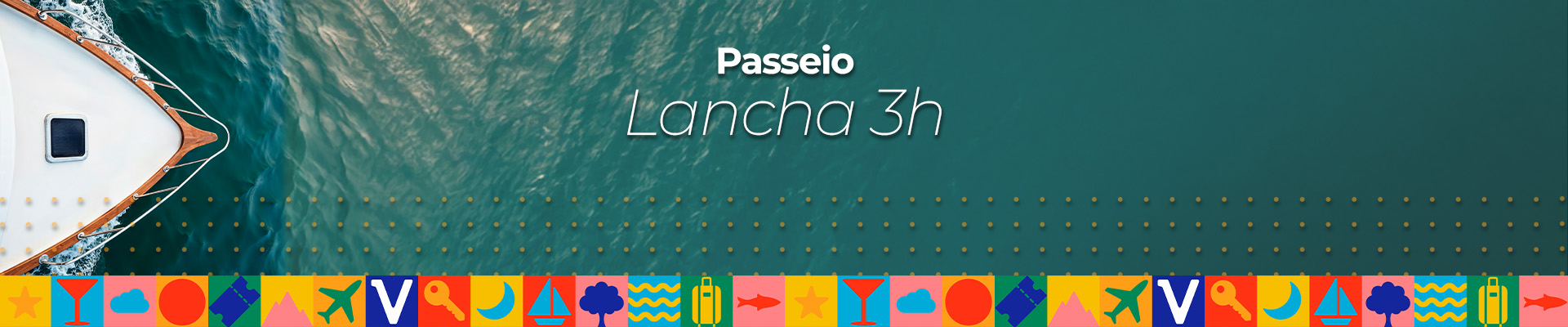 Passeio de lancha 3h